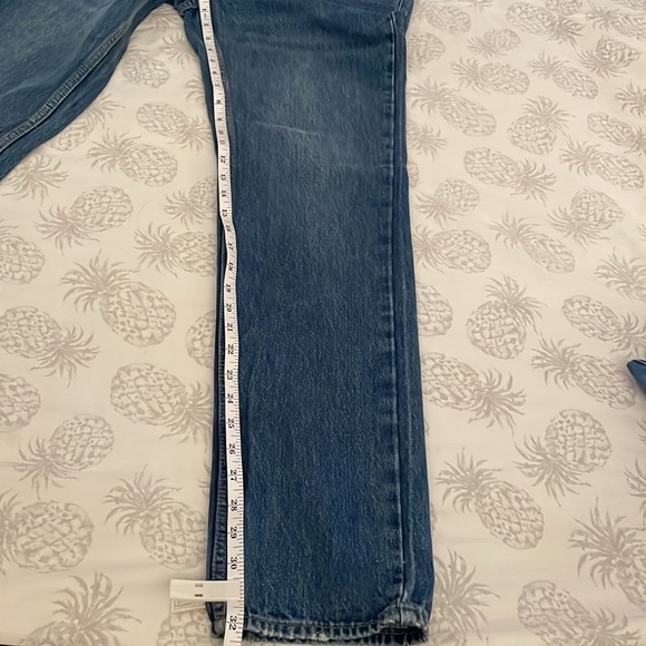 Good American 90s Icon Straight Leg Jeans Blue GNIC999T Sz 4/27 - Picture 6 of 7